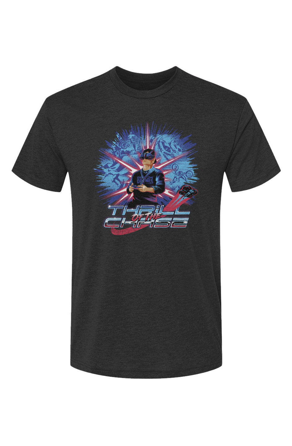 Bentondrones-Thrill of the Chase_Tri-Blend SS Tee