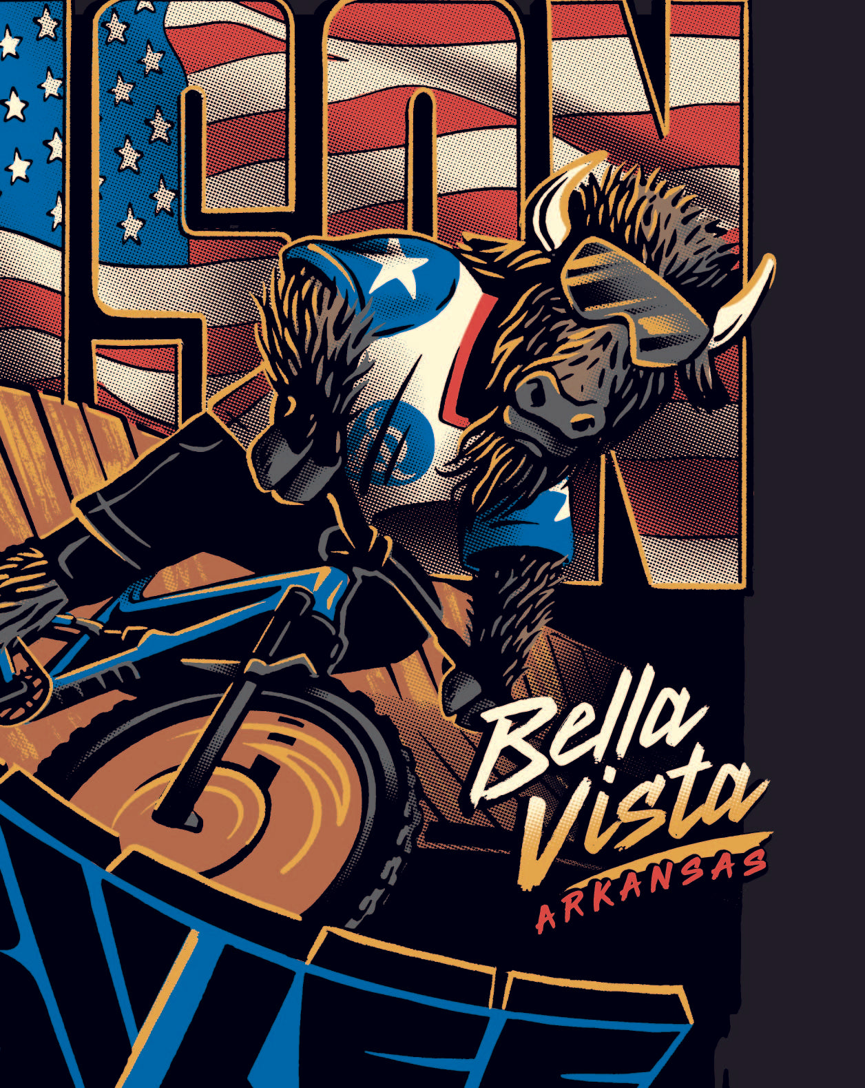 Bison Bikes - Patriotic Bison